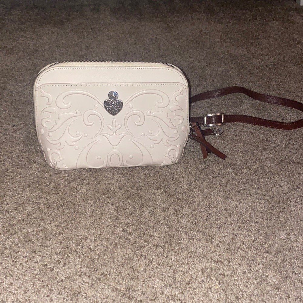 Brighton, white crossbody, excellent condition